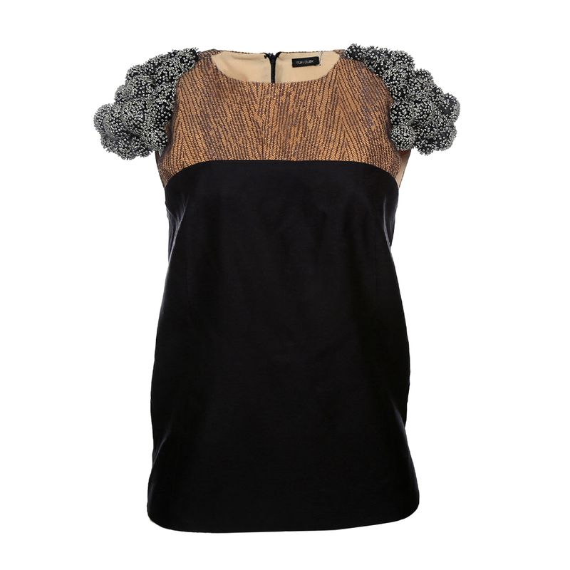 Blusa-Tufi-Duek-Bordado-Bicolor-