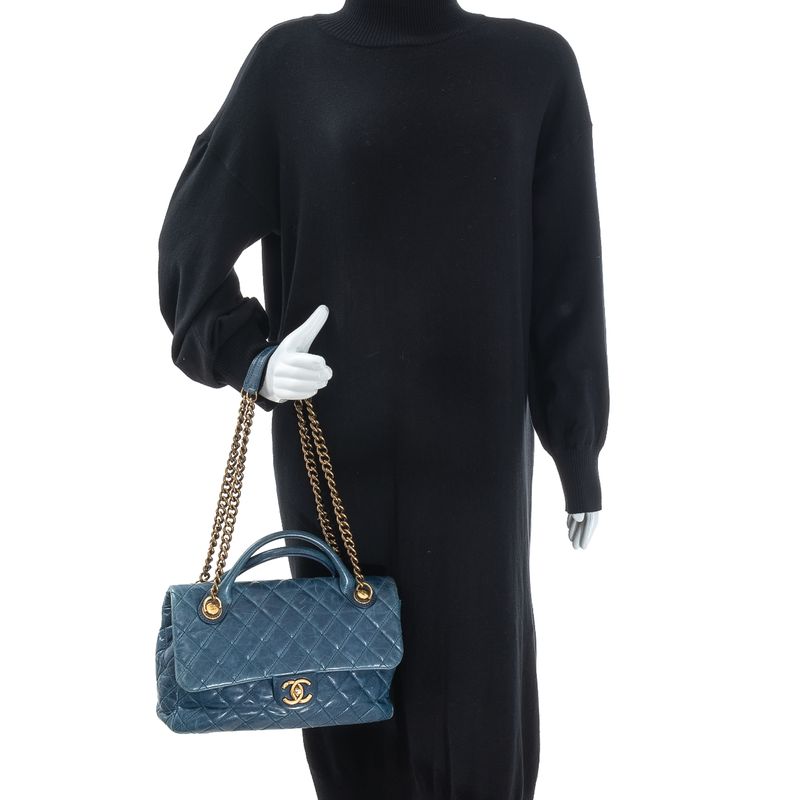 Bolsa-Chanel-Coco-Matelasse-Azul-