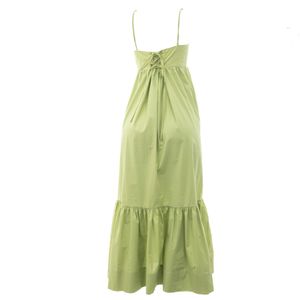 Vestido Lucila Pena Algodão Verde