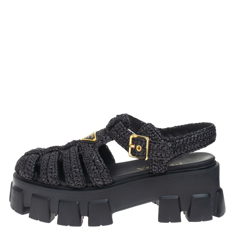 Sandalia-Prada-Plataforma-Raffia-Preta