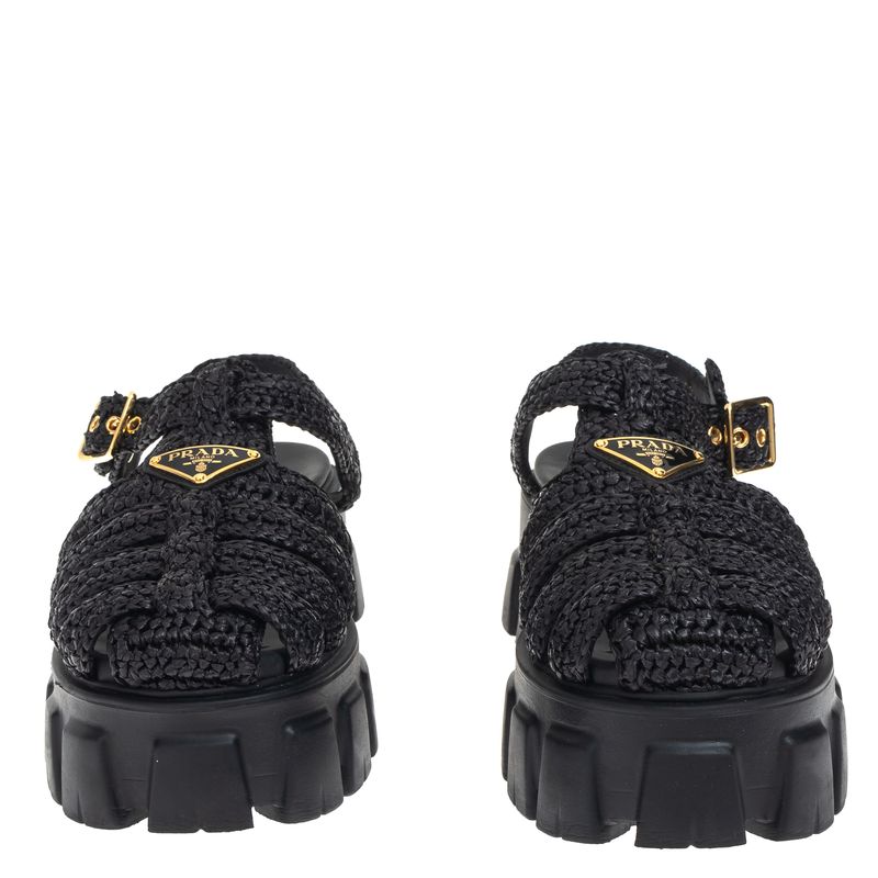 Sandalia-Prada-Plataforma-Raffia-Preta