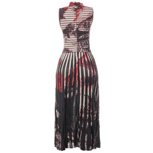 Vestido Coven Plissado Estampado