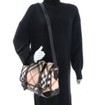 Bolsa-Burberry-Verniz-Preto-e-Housecheck-