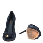 Sapato-Louis-Vuitton-Peep-Toe-Camurca-Marinho