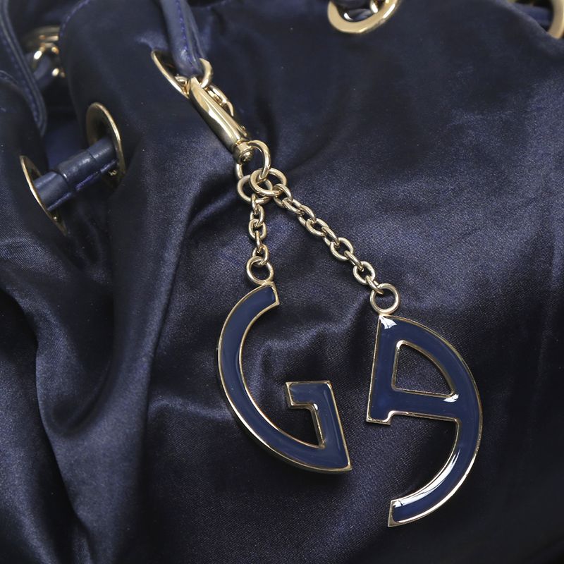 Bolsa-Giorgio-Armani-Tecido-e-Couro-Azul-