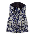 Vestido-Von-Trapp-Jacquard-Azul-e-Dourado