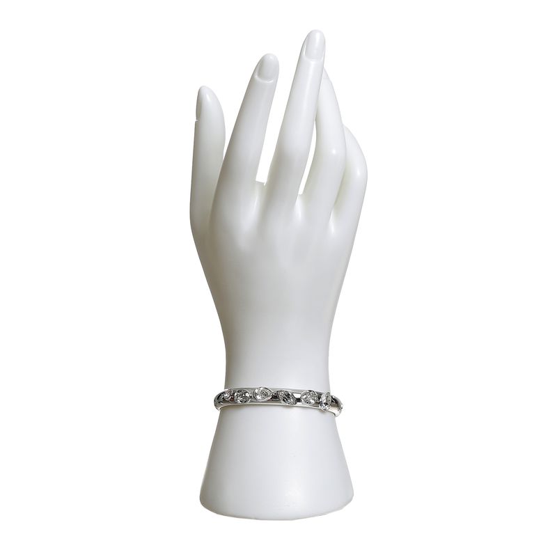 Bracelete-Swarovski-Prateado-e-Cristais-