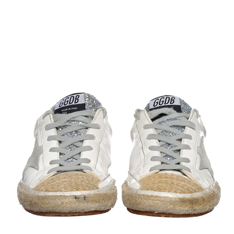 Tenis-Golden-Goose-Super-Star-Glitter-e-Rafia