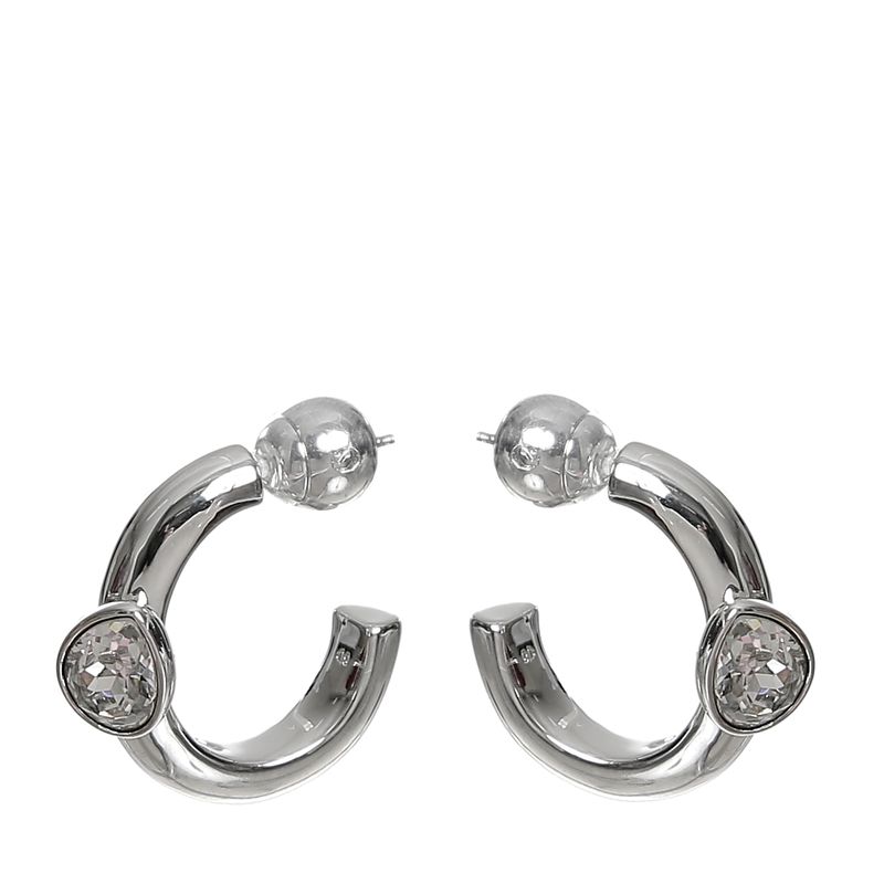Brinco-Swarovski-Prateado-