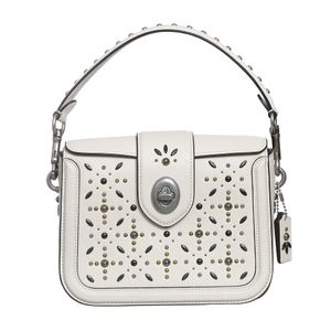 Bolsa Coach Aplicações Branca