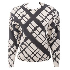 Blusa Celine Preta e Branca