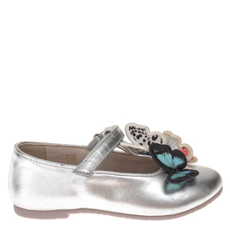 Sapato-Sophia-Webster-Infantil-Borboletas-Prateada