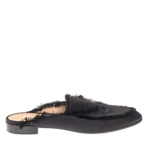 Sapato Gianvito Rossi Mule Franjas Preto