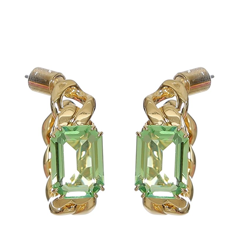 Brinco-Swarovski-Millenia-Dourado-e-Verde-