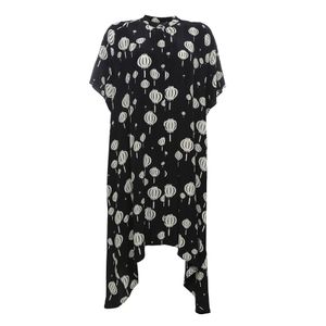 Chemise BDLN Estampada Preto e Creme
