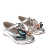 Sapato-Sophia-Webster-Infantil-Borboletas-Prateada