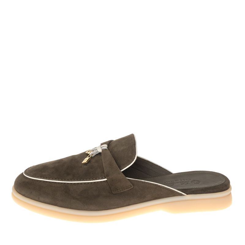 Sapato-Loro-Piana-Mule-Charms-Walk-Verde-Musgo