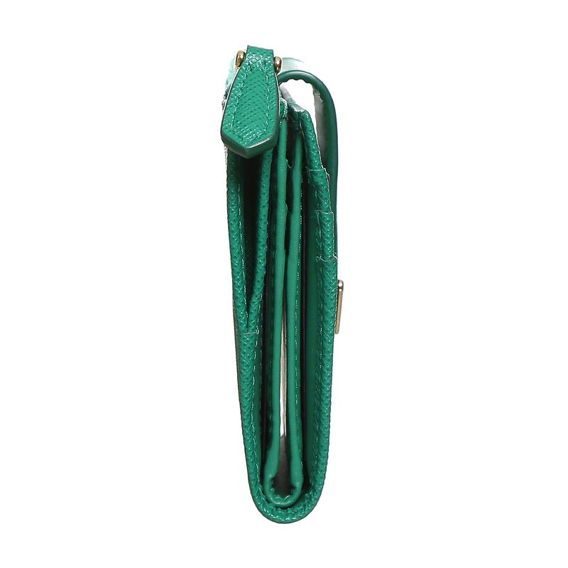 Carteira-Prada-Couro-Saffiano-Verde-