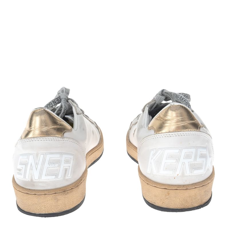 Tenis-Golden-Goose-Ball-Star-Couro-Branco