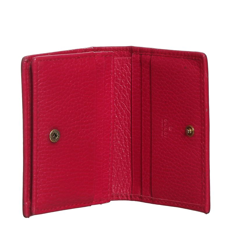 Carteira-Gucci-GG-Couro-Rosa-