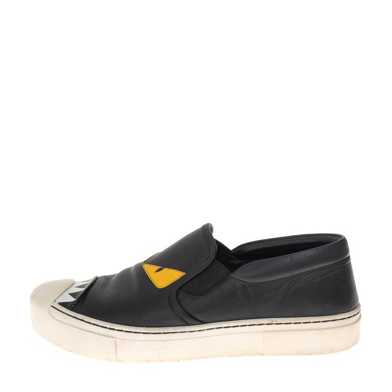 Tenis-Fendi-Slip-On-Monster-Preto