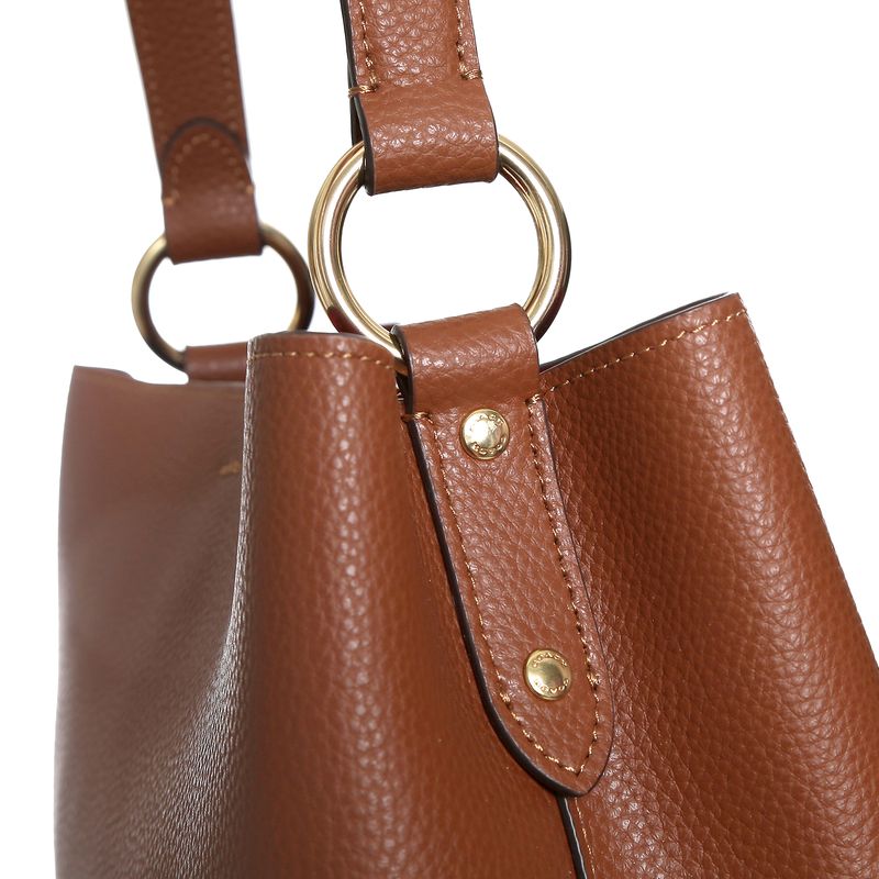 Bolsa-Coach-Bucket-Couro-Marrom-