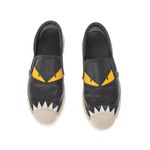 Tenis-Fendi-Slip-On-Monster-Preto