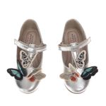 Sapato-Sophia-Webster-Infantil-Borboletas-Prateada