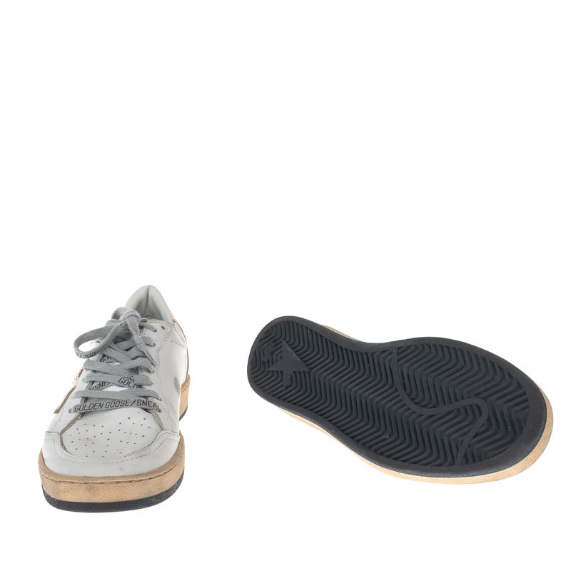 Tenis-Golden-Goose-Ball-Star-Couro-Branco