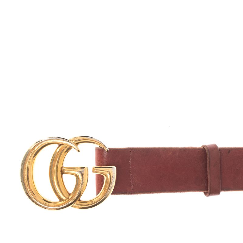 Cinto-Gucci-Double-G-Couro-Vermelho