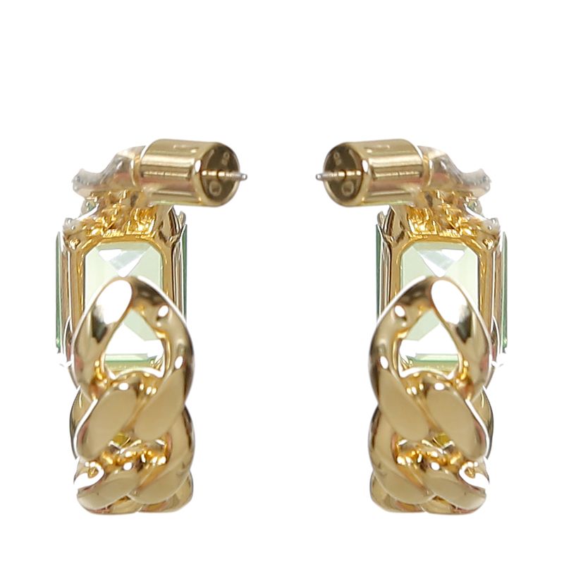 Brinco-Swarovski-Millenia-Dourado-e-Verde-