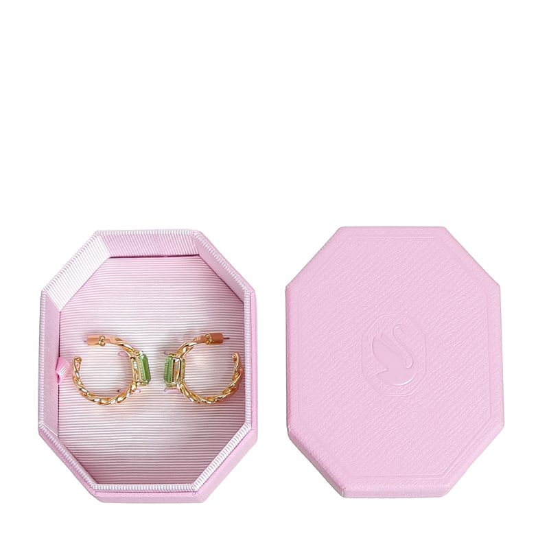 Brinco-Swarovski-Millenia-Dourado-e-Verde-