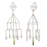 Brinco-Ara-Vartanian-Ouro-Branco-com-Turmalina-Verde-e-Diamantes