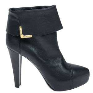 Bota Louis Vuitton Couro Preto