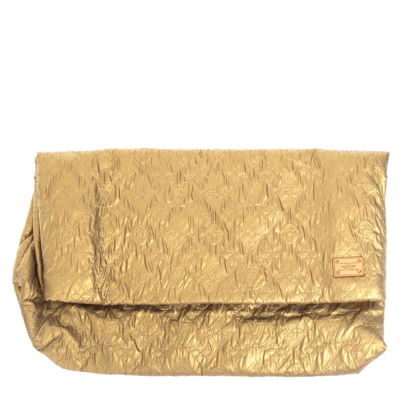 Clutch-Louis-Vuitton-Limelight-Couro-Dourado-