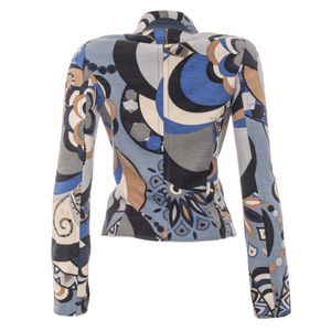 Casaco Emilio Pucci Estampa Azul e Branco