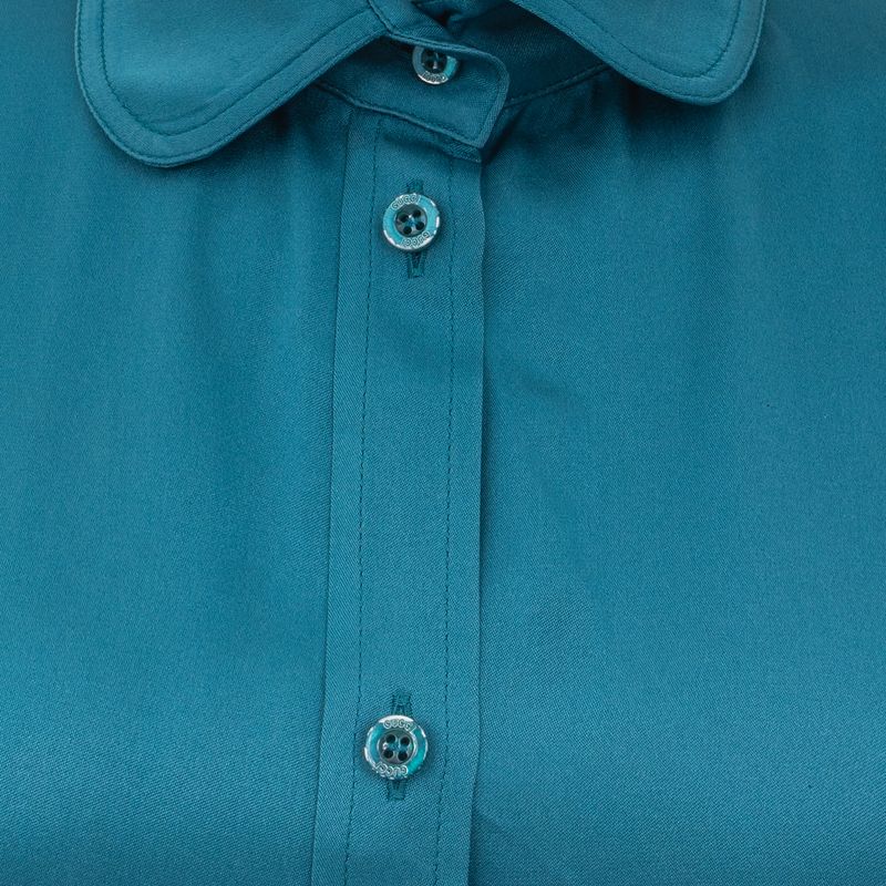 Camisa-Gucci-Seda-Azul-Petroleo