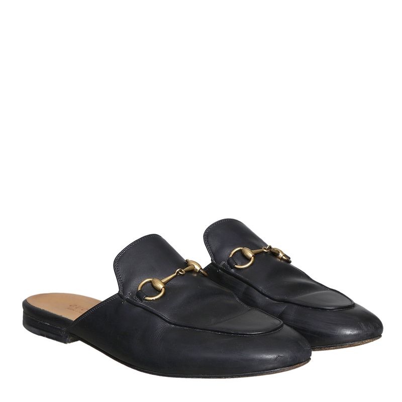 Sapato-Gucci-Mule-Princetown-Preto-
