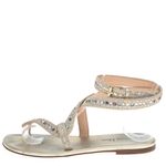 Sandalia-Christian-Dior-Rasteira-Cobra-com-Cristais-Dourada