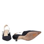 Sapato-Christian-Dior-Slingback-Texturizado-Preto-