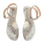 Sandalia-Christian-Dior-Rasteira-Cobra-com-Cristais-Dourada