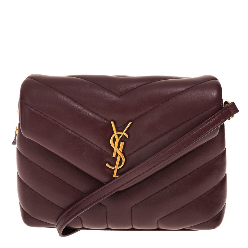 Bolsa-Saint-Laurent-Loulou-Toy-Vinho
