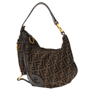 Bolsa Fendi Hobo Zucca Marrom