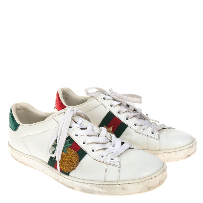 Tenis-Gucci-Ace-Abacaxi-e-Joaninha