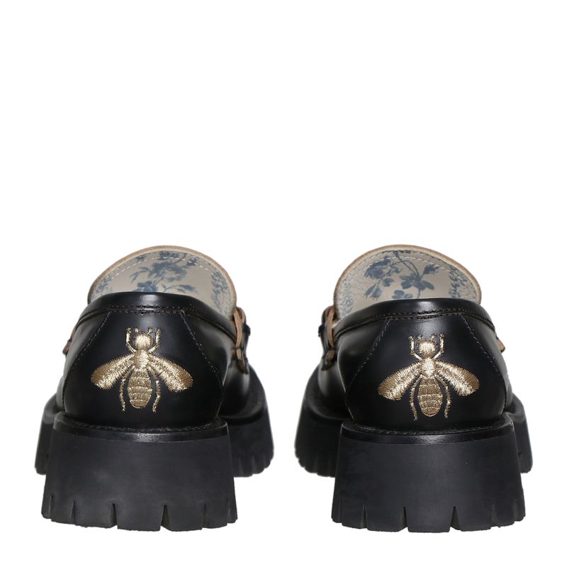 Mocassim-Gucci-Tratorado-Preto-e-Horsebit