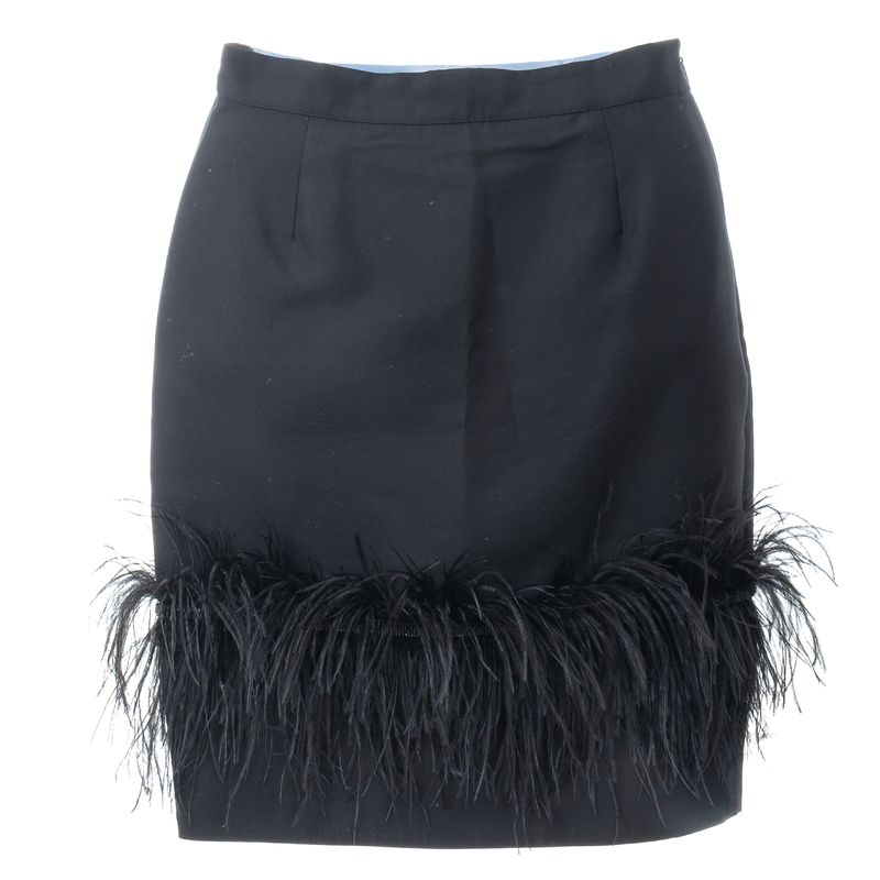 Saia-Carolina-Herrera-Plumas-Preta