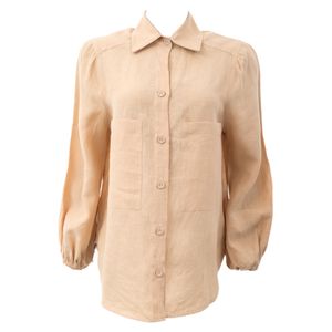 Camisa Mixed Linho Bege