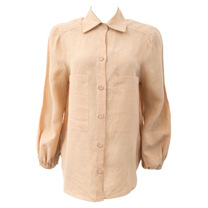 Camisa-Mixed-Linho-Bege