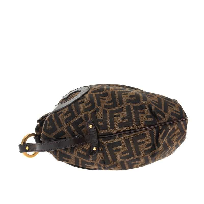 Bolsa-Fendi-Hobo-Zucca-Marrom