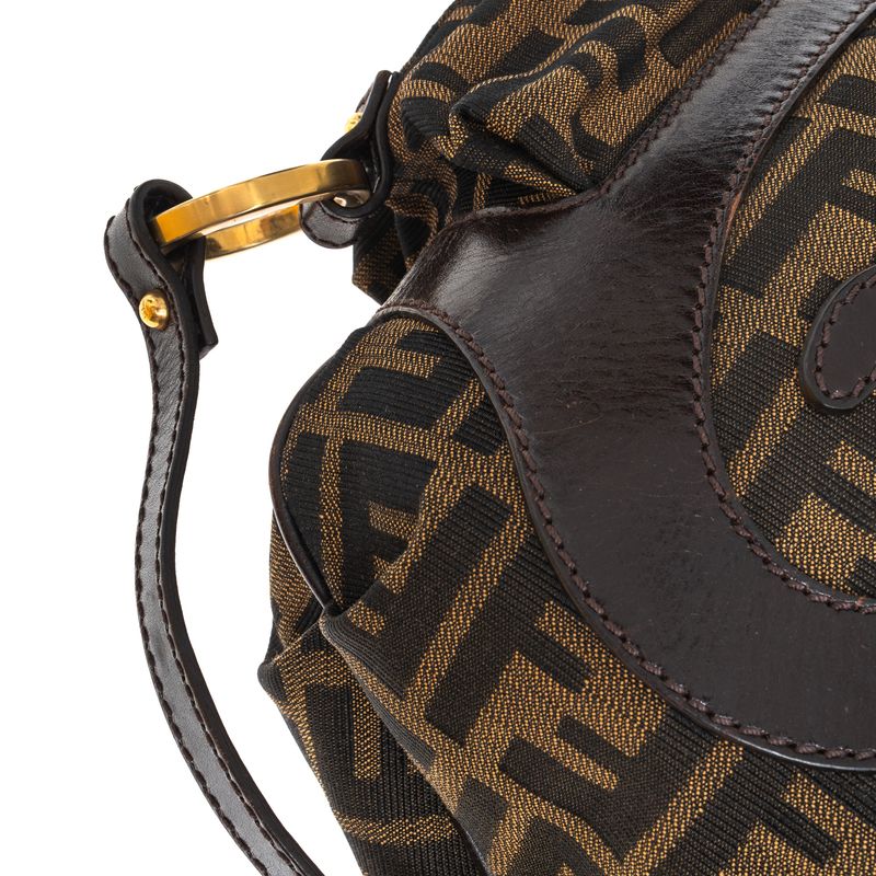 Bolsa-Fendi-Hobo-Zucca-Marrom